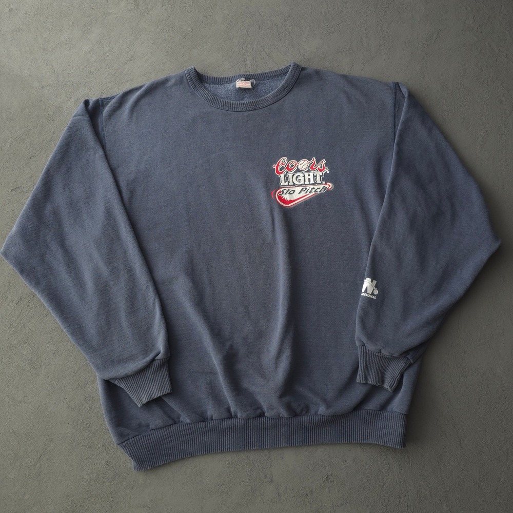 Vintage 90s Blue Coors Light Slo Pitch Sweatshirt XL SPN Canada